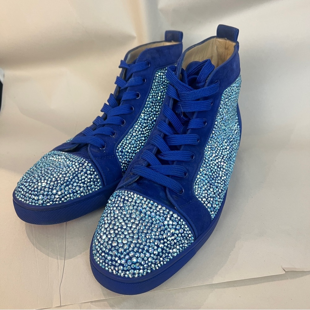 Christian Louboutin Louis Strass Flat Sneakers